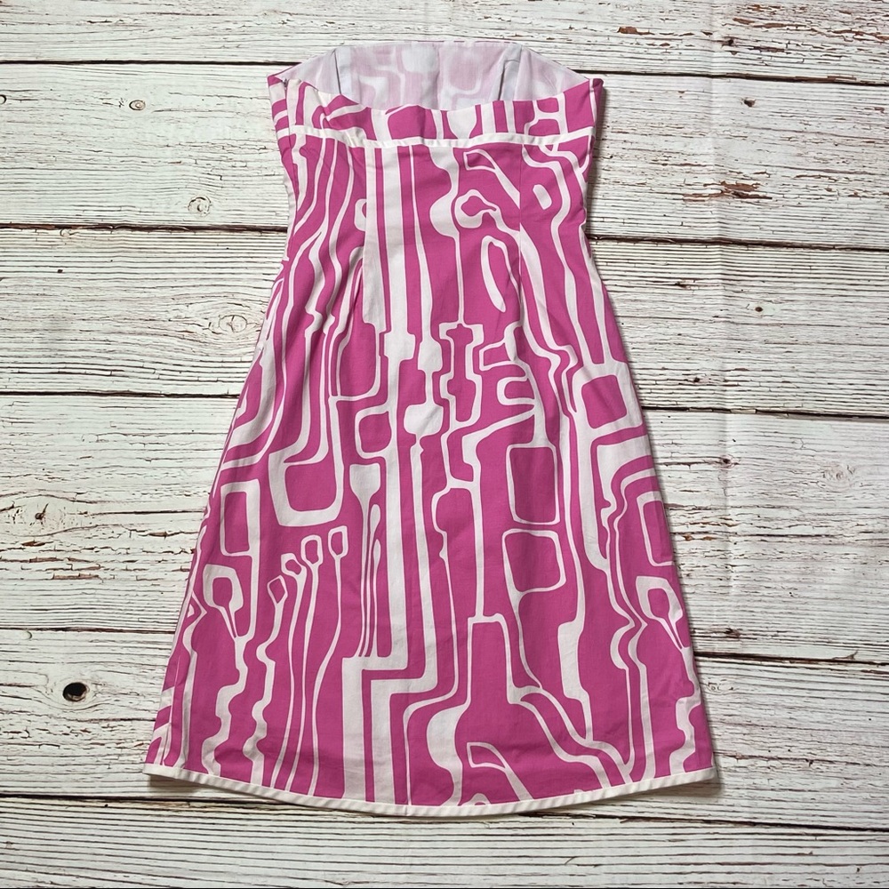 Tibi Pink and White Strapless Dress Sz 4, Perfect for Barbie Premiere! - Picture 12 of 15